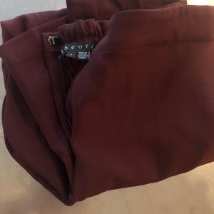 Theory Maroon Dress Pants